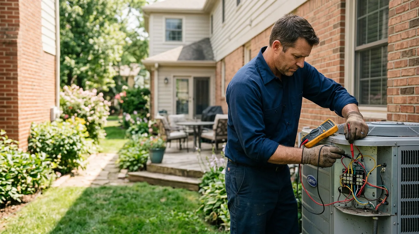 HVAC technician working near Peggy, TX